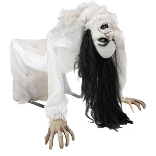 3-Ft. Animatronic Possessed Woman with Lights and Sound, Indoor/Covered Outdoor Halloween Decoration