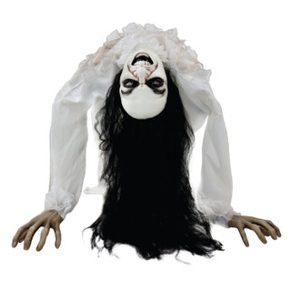 3-Ft. Animatronic Possessed Woman with Lights and Sound, Indoor/Covered Outdoor Halloween Decoration