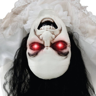 3-Ft. Animatronic Possessed Woman with Lights and Sound, Indoor/Covered Outdoor Halloween Decoration