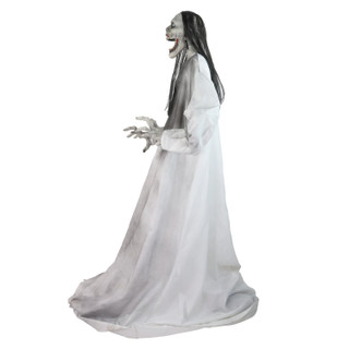 5.9-Ft. Motion-Sensor Lurching Woman Halloween Animatronic by Tekky