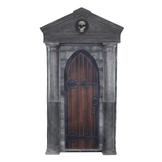 6.7-Ft. Motion-Triggered Mausoleum Halloween Animatronic by Tekky