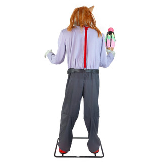 6.9-Ft. Motion-Activated I Scream Clown Halloween Animatronic by Tekky