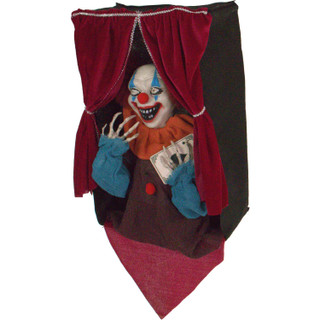 Haunted Hill Farm Animatronic Talking Clown with Flashing Red Eyes Ace
