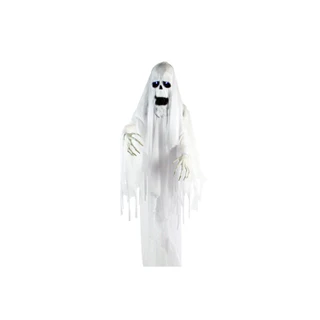 6-Ft. Animatronic Ghost with Lights and Sound, Indoor or Covered Outdoor Halloween Decoration