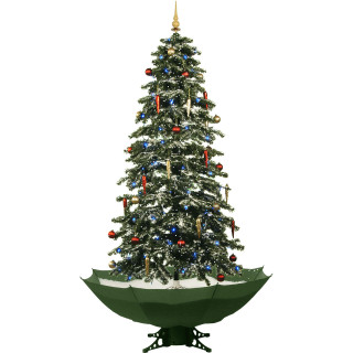 Fraser Hill Farm Let It Snow Series 67 Snowing Musical Christmas Tree w/ Green Base and Snow