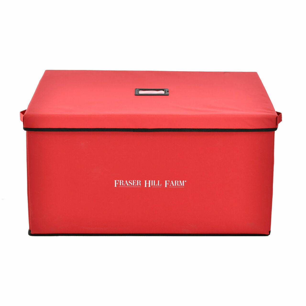 New Rubbermaid Ornament Storage Low Profile Red 40 Ornaments Storage Box