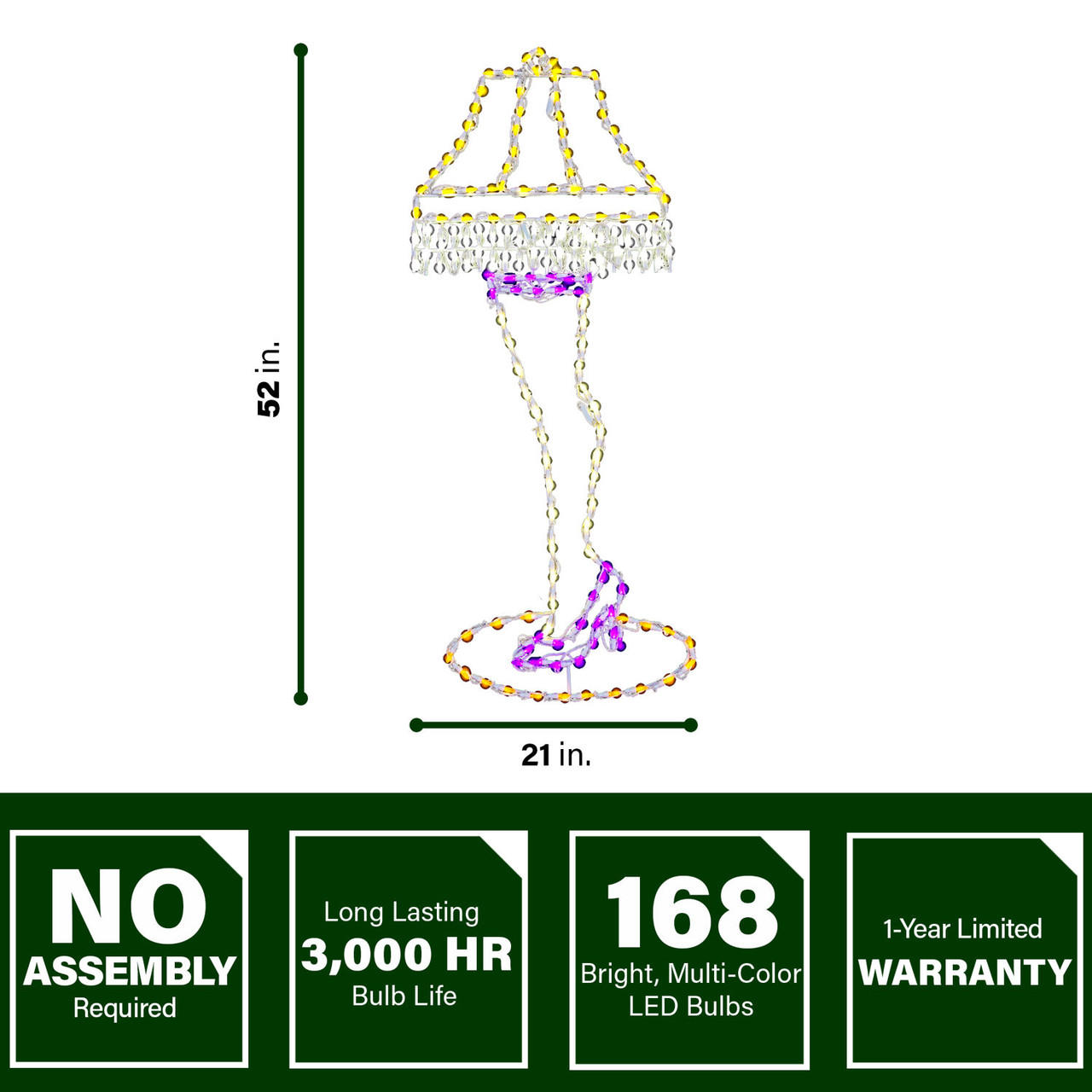 Hill Outdoor LED Decoration Large x Lights, Farm 52\