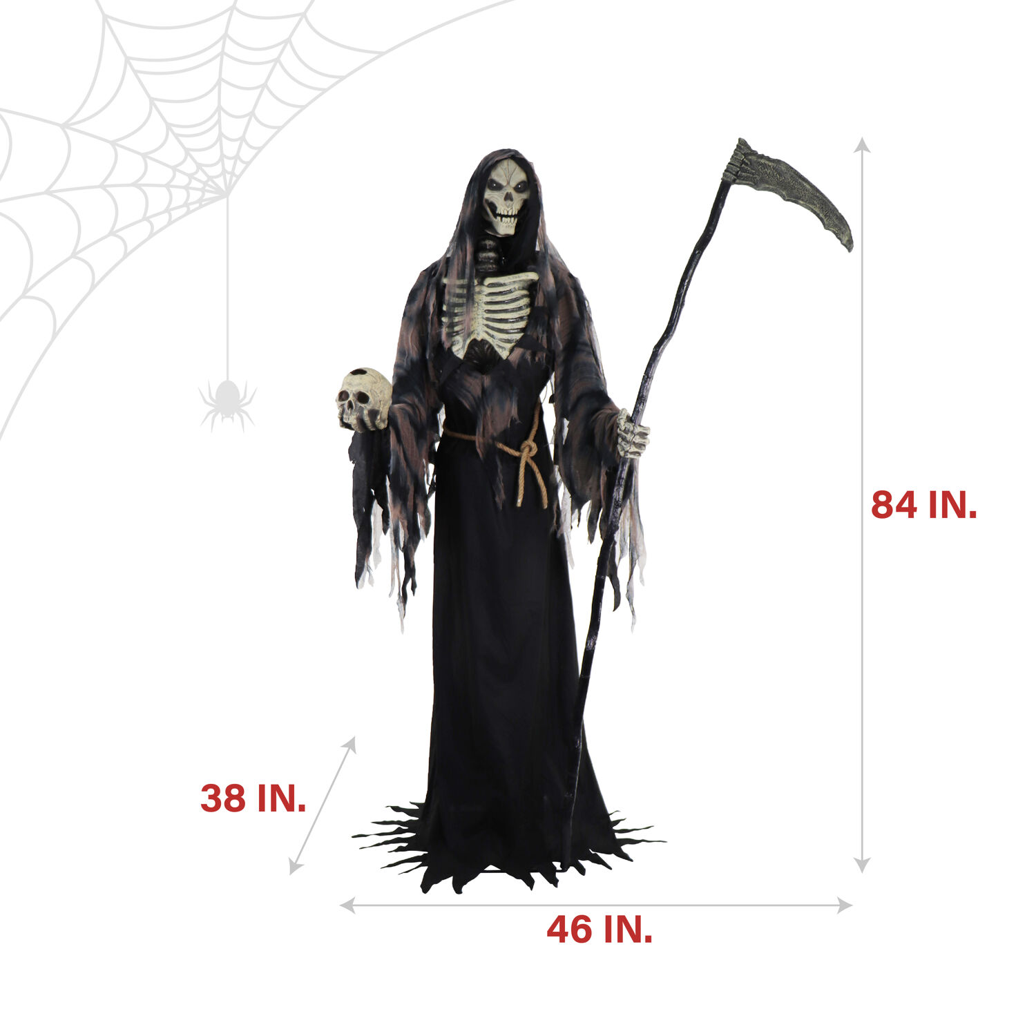 Haunted Hill Farm 7-Ft. Tall Motion-Activated Rotting Reaper by SVI ...