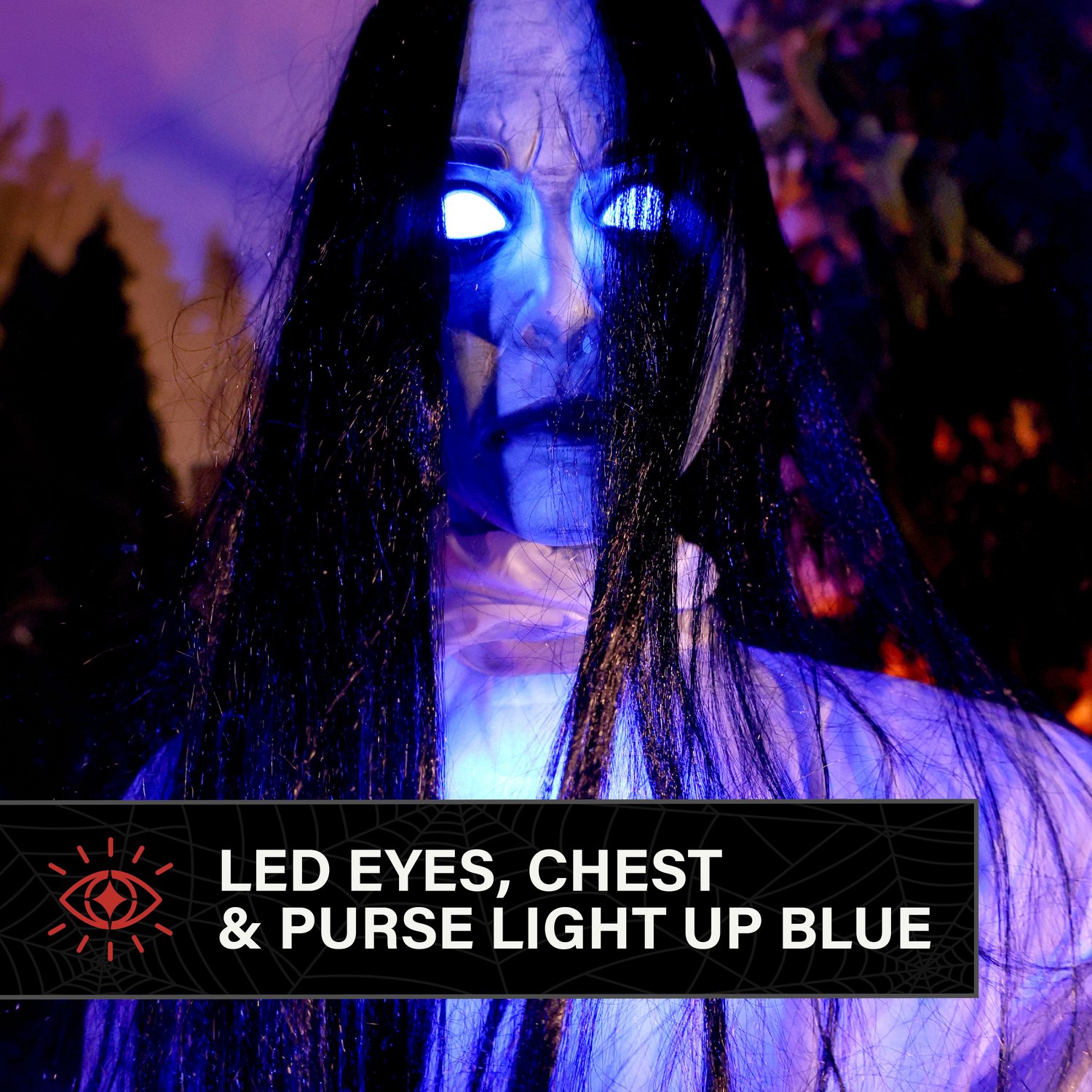 6.9-Ft. Tall Specter Lady Animatronic - Haunted Hill Farm