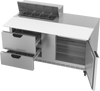 SPED60HC-08C-2 | 60" Sandwich Prep Table Two Drawers One Door with 17" Cutting Board