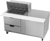 SPED60HC-12M-2 | 60" Sandwich Prep Table Two Drawers One Door Mega Top