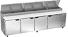 DP119HC | 119" Four Door Pizza Prep Table