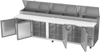 DP119HC | 119" Four Door Pizza Prep Table