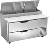 DPD60HC-2 | 60" Two Drawer Pizza Prep Table