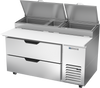 DPD60HC-2 | 60" Two Drawer Pizza Prep Table
