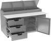 DPD67HC-3 | 67" Three Drawer One Door Pizza Prep Table