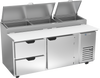 DPD72HC-2 | 72" Two Drawer One Door Pizza Prep Table