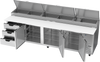 DPD119HC-3 | 119" Three Drawer Three Door Pizza Prep Table