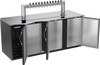 DD78HC-B-12T | 78" Twelve Tap Direct Draw Dispenser in Black