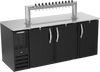 DD78HC-B-12T | 78" Twelve Tap Direct Draw Dispenser in Black