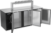DD78HC-B-12T | 78" Twelve Tap Direct Draw Dispenser in Black