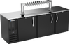 DD94HC-B-12T | 94" Twelve Tap Direct Draw Dispenser in Black