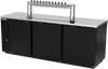 DD94HC-1-B-12T | 94" Twelve Tap Direct Draw Dispenser in Black