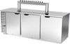 DD94HC-1-S-12T | 94" Twelve Tap Direct Draw Dispenser in Stainless Steel