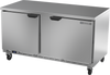 WTF60AHC-FLT | 60" Worktop Two Door Freezer with Flat Top