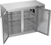 BB48HC-1-F-S-27 | 48" Solid Doors Food Rated Back Bar in Stainless Steel with SS Top