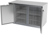 BB58HC-1-F-S | 58" Solid Doors Food Rated Back Bar in Stainless Steel