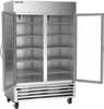 HBRF49HC-1-A-G | Horizon Bottom Mount Glass Door Dual Temp Refrigerator/Freezer