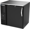 BB36HC-B | 36" Solid Door Back Bar in Black