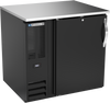 BB36HC-F-B | 36" Solid Door Food Rated Back Bar in Black