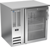 BB36HC-FG-S | 36" Glass Door Food Rated Back Bar in Stainless Steel