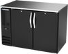 BB48HC-B | 48" Solid Doors Back Bar in Black