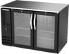 BB48HC-FG-B | 48" Glass Doors Food Rated Back Bar in Black BB48HC-FG-B | 48" Glass Doors Food Rated Back Bar in Black