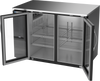BB48HC-FG-B | 48" Glass Doors Food Rated Back Bar in Black BB48HC-FG-B | 48" Glass Doors Food Rated Back Bar in Black
