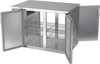 BB48HC-F-PT-S | 48" Solid Doors Food Rated Pass-thru Back Bar in Stainless Steel BB48HC-F-PT-S | 48" Solid Doors Food Rated Pass-thru Back Bar in Stainless Steel