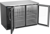 BB48HC-G-B | 48" Glass Doors Back Bar in Black