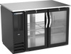 BB48HC-G-PT-B | 48" Glass Doors Pass-thru Back Bar in Black