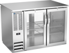 BB48HC-G-PT-S | 48" Glass Doors Pass-thru Back Bar in Stainless Steel
