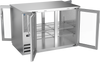 BB48HC-G-PT-S | 48" Glass Doors Pass-thru Back Bar in Stainless Steel