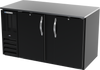 BB58HC-B | 58" Solid Doors Back Bar in Black