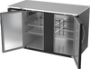 BB58HC-B | 58" Solid Doors Back Bar in Black