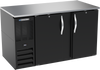 BB58HC-F-B | 58" Solid Doors Food Rated Back Bar in Black BB58HC-F-B | 58" Solid Doors Food Rated Back Bar in Black