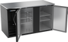 BB58HC-F-B | 58" Solid Doors Food Rated Back Bar in Black BB58HC-F-B | 58" Solid Doors Food Rated Back Bar in Black