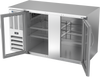 BB58HC-FG-S | 58" Glass Doors Food Rated Back Bar in Stainless Steel BB58HC-FG-S | 58" Glass Doors Food Rated Back Bar in Stainless Steel