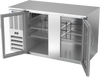 BB58HC-G-S | 58" Glass Doors Back Bar in Stainless Steel