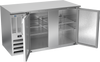 BB58HC-S | 58" Solid Doors Back Bar in Stainless Steel